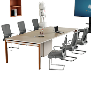 QianYang QYZ-25 - Juego de Mesa y Sillas de Conferencia Modernas y Sencillas de 2.8 m de Largo para Uso en Oficina - Product Image 2