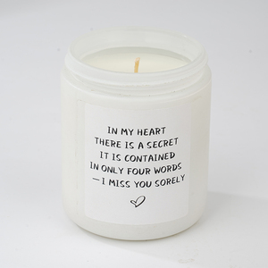 Vela de Cera de Soja con Aroma a Lavanda en Frasco de Vidrio con Forma de Corazón, Regalo para el Día de la Madre, San Valentín, Navidad - Para Hija o Suegra - Product Image 4