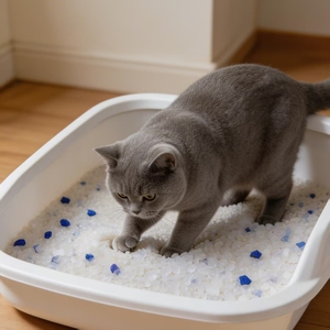 Litière pour chats DongnaiPETS biodégradable, agglomérante, anti-odeurs, jetable dans les toilettes, au charbon actif, gel de silice, fibres de pois et amidon de maïs - Product Image 1