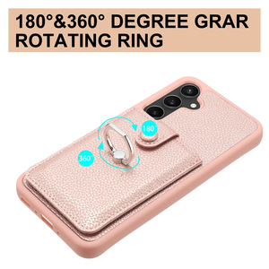 Convient pour <span class=keywords><strong>Samsung</strong></span> S24 Ultra Pull-out Bag Phone Case A16 Ring Buckle Leather Case <span class=keywords><strong>S23</strong></span> Anti Drop A55 Wallet Protective Case - Product Image 3
