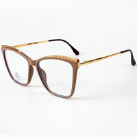 Nouvelle monture de lunettes tendance et polyvalente, style œil de chat, élégante, à changement de couleur, anti-lumière bleue, unisexe