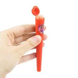 Tùy Chỉnh 120Mm Trắng Màu Hồng Ống Nhựa Kín Cigar Lưu Trữ PP <span class=keywords><strong>Container</strong></span> Di Động Một Mảnh Hình Nón Hút Thuốc Cuộn Ống - Product Image 5