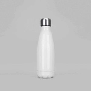 Stainless Steel Vacuum Insulated Water Bottle Bullet Shape Travel Flask Minimalist Design Double Wall <b>Thermos</b> White Silver - Product Image 3