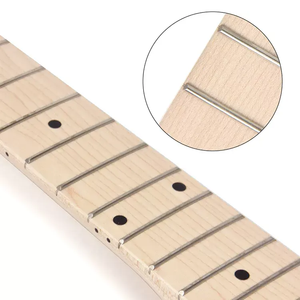 Mástil de Guitarra de 22 Trastes en Oferta, Escala de 25.5 Pulgadas, Arce Canadiense, Mástil de Guitarra DIY con Diapasón y Varilla de Tensión - Product Image 2