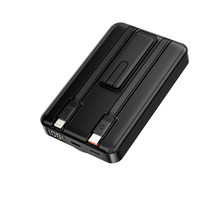 Power Bank Magnetik 10000mAh Tren 2026, Penyangga Ponsel, Pengisian Cepat, Kabel Terintegrasi Tipe-C, LCD, Logo Kustom, Pengisian Nirkabel 22.5W