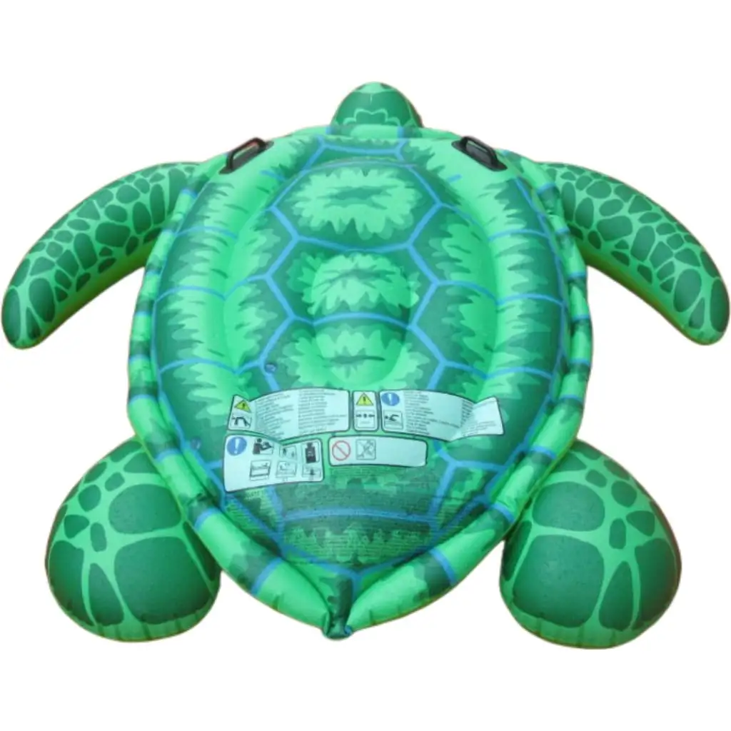 Besar inflatable ride Turtle float row hewan float tempat tidur pengendara mainan air permainan untuk anak-anak dewasa