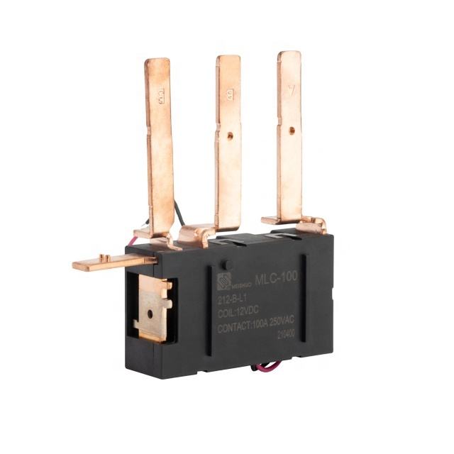 Meishuo MLC-100-212-B-L1 12V 100A 250VAC NC High Power Magnetic Latching Relay Miniature Electromagnetic Relay
