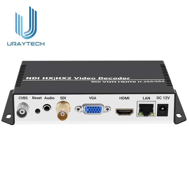 NDI SDI HDMI Decoder 4K VGA CVBS H.265 IP Video Decoder for IP Camera Display