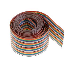 Cable Plano Tipo Arcoíris Eowpower de 40 Pines, 2 Metros, Conector IDC, Cable de Cobre con Aislamiento de PVC - Product Image 3