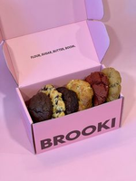 Emballage en carton pliable biodégradable personnalisé en gros pour gâteaux, biscuits, cookies, beignets avec logo et insert