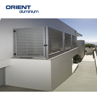 Grille de clôture en aluminium composé de 6 pièces, barrière en aluminium noir, usage privé, piscine de jardin, panneaux de clôture composite