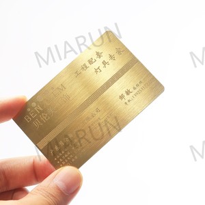 บัตรธุรกิจโลหะสแตนเลสเคลือบทองด้านสีดำขนาด 0.8 มม. สลักโลโก้แบรนด์ด้วยเลเซอร์แบบเฉพาะบุคคล พร้อมชิป NFC - Product Image 4