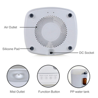 Diffuseur d'huiles essentielles à ultrasons, humidificateur d'aromathérapie avec bouteille d'huile séparée pour la maison ou l'hôtel, vente en gros