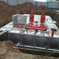 Réservoir d'eau souterrain en acier galvanisé BDF pour la collecte de l'eau de pluie, 5000 m³, grand réservoir d'eau modulaire, réservoir d'eau incendie souterrain