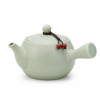 Service à thé en céramique émaillée de style asiatique avec théière et quatre tasses, coffret cadeau pour les amateurs de thé, anniversaire et anniversaire de mariage