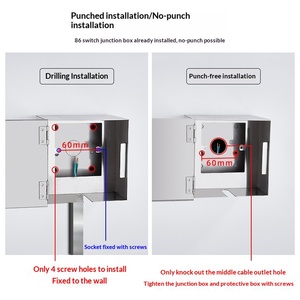 Enchufe Eléctrico Impermeable Antirrobo de Acero Inoxidable, Interruptor de Pared Tipo 86, Cargador Universal para Vehículos Eléctricos - Product Image 4