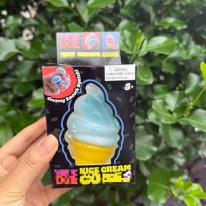 Jouet sensoriel anti-stress en forme de gâteau, pizza, cornet de crème glacée, Needoh Squishy Popsicle, jouet à presser - Product Image 2