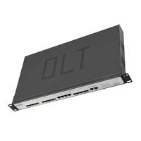 HSGQ-XE08 SİYAH 8 PORTLU EPON OLT 10G SFP POE GSM Maksimum Bölme Oranı 1:64 FTTX FİBER OPTİK EKİPMANLARI için 1 Yıl Garanti