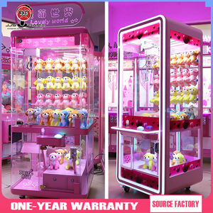 完全透明パンダクレーンマシン紙幣・硬貨対応ゲームギフトマシンおもちゃ販売アーケードクレーンマシン - Product Image 5