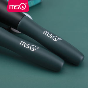 MSQ-Juego de brochas de maquillaje vegano profesional para mujer, corrector de ojos y cara de PU con Mango Verde, 14 Uds. - Product Image 5