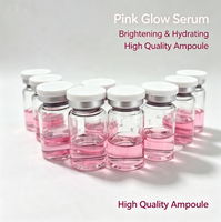 Ampoules éclaircissantes OEM pour une peau éclatante rose, sérum booster blanchissant, produit éclaircissant pour la peau, pour unifier le teint et réduire les pores