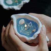 Bougie d'aromathérapie artisanale en cire de gelée, parfum Océan d'été, en forme de coquillage, pour la Saint-Valentin, mariage, cadeau de fête, décoration d'intérieur