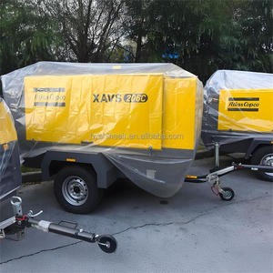 Atlas Copco xahs146 Máy nén khí trục vít di động trung bình 7-12 Bar 8.5 m³/phút động cơ diesel trục đơn bơm dầu mới - Product Image 1