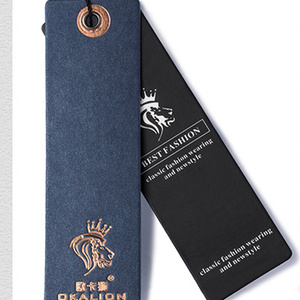 Giấy đặc biệt dập nổi dập nóng treo nhãn tái chế treo tag và tùy chỉnh Hàng may mặc tag - Product Image 1