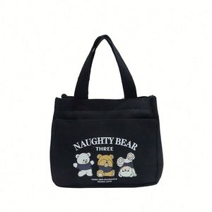 Custom-sized Solid-color Eco-friendly Canvas Handbagscasual Single-shoulder Handbags and Student <b>Bags</b> - Product Image 5