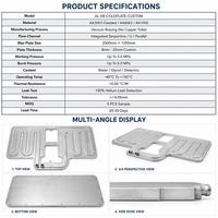 Plaque de refroidissement liquide en alliage d'aluminium brasée sous vide, fabrication directe usine, taille personnalisée, service d'usinage CNC