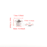 Œillets en acier inoxydable plaqué de haute qualité 5*9,5 mm pour vêtements, sacs, chaussures, chapeaux, rideaux métalliques