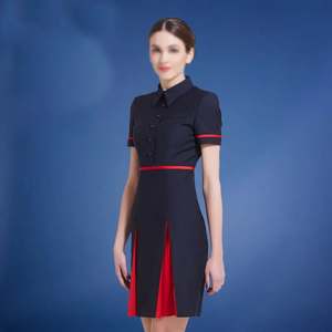 カスタムエアウェイズユニフォームスチュワーデスエアパイロットスチュワーデスホステスキャビンクルーフライトアテンダント航空ユニフォーム - Product Image 2