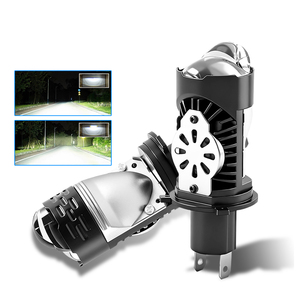 ไฟหน้า LED รุ่นใหม่ 80W P5 H4 พร้อมเลนส์ 24V สำหรับรถยนต์ ความสว่างสูงพิเศษ ไฟสูง/ต่ำ สำหรับรถยนต์และมอเตอร์ไซค์ หลอดโปรเจคเตอร์คู่ ใช้ได้กับรถทั่วไป - Product Image 1