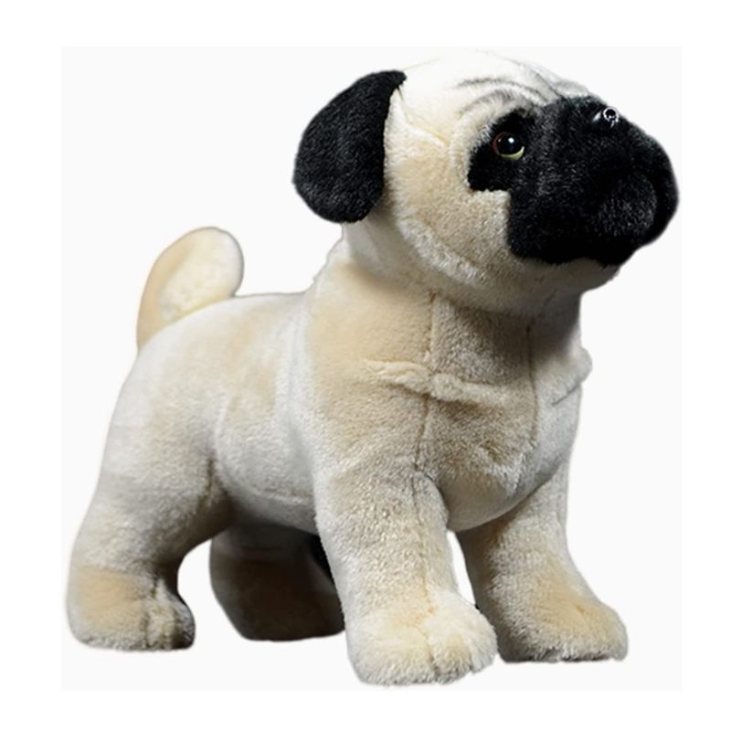 Adorables cachorros de Pug de juguete: muñecos de peluche