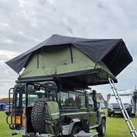 Zentopia Hartschalen Wasserdichtes Vier-Jahreszeiten-Dachzelt Schnell Aufklappbares Faltbares Auto-Dachzelt für SUV Offroad-Camping