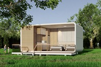Maison préfabriquée modulaire de 20 pieds, bâtiment commercial moderne en verre, cabine Apple pour la vente de biens, la galerie et la réception des clients
