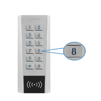 Clavier numérique extérieur Secukey XK4-D MF à double relais, boîtier métallique étanche, anti-vandalisme, 999 utilisateurs, carte EM MF, alarme LED multicolore