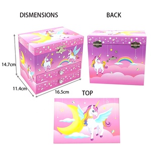Caja Musical <span class=keywords><strong>para</strong></span> Joyas Jakos con 2 Cajones y Canción - Regalo <span class=keywords><strong>para</strong></span> Cumpleaños, <span class=keywords><strong>Navidad</strong></span> y Festividades <span class=keywords><strong>para</strong></span> Niñas - Product Image 3