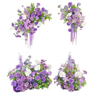 Décoration murale <span class=keywords><strong>artificielle</strong></span>, arrangement floral suspendu, fond de photographie mural en panneau KT, arrangement - Product Image 2