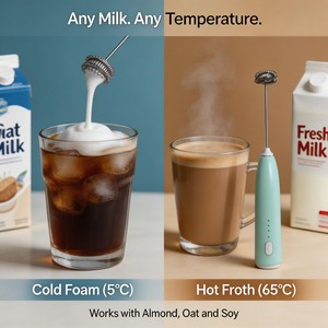 Mousseur à lait automatique 3 modes de qualité alimentaire, personnalisable pour commande en gros, pour lait d'avoine, matcha, café, importateurs et <span class=keywords><strong>distributeurs</strong></span> - Product Image 4