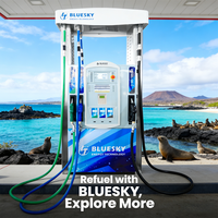 Dispensador de Combustible BLUESKY FHGFF7F Fácil de Usar para Gasolineras en Ecuador, Operación Sencilla, Medidor Digital Claro para Diésel/Gasolina