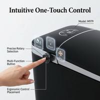 Toilette intelligente en céramique de luxe avec commande vocale IA, siège chauffant, télécommande, design moderne, réservoir encastré, certifiée CE pour ODM