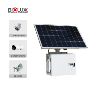 Système <span class=keywords><strong>de</strong></span> caméra CCTV solaire 200W 4MP 4K avec IA, panneau rotatif 200W, solution d'alimentation CCTV complète - Product Image 1