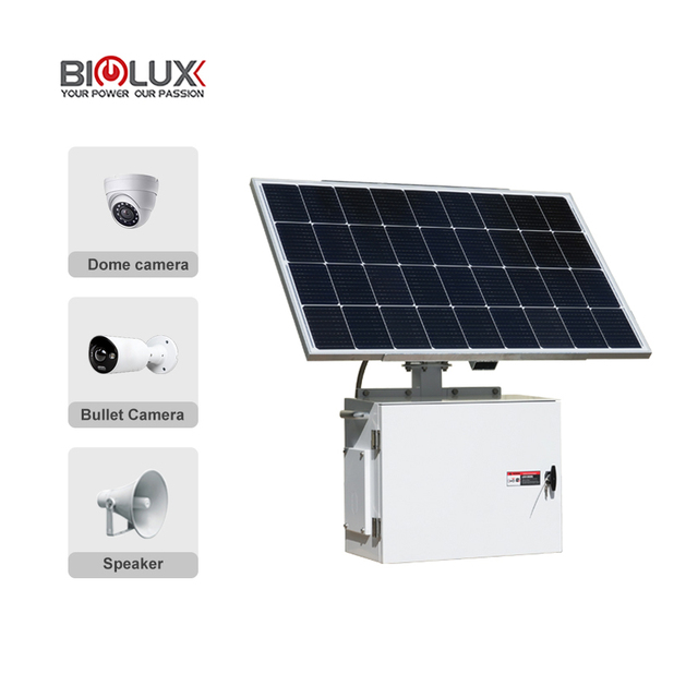200W Solar-Powered 4MP 4K CCTV Camera System AI-Powered 200W Panel Rotatable Complete CCTV Power Solution