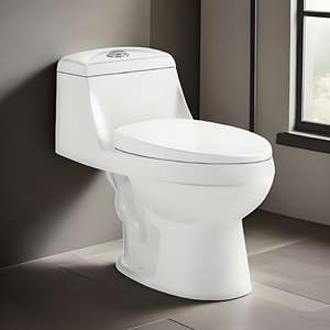 Inodoro de Una Pieza Económico Sanitas para Baño Retrete de Cerámica - Product Image 1