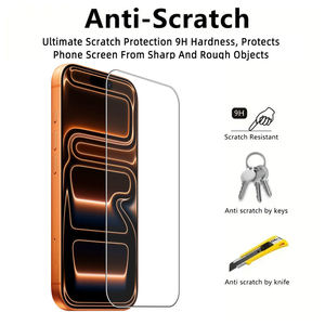 Protector de Pantalla de Vidrio Templado 2.5D de Alta Definición 9H 0.33mm Personalizado por el Fabricante para iPhone 17 Air 17 Pro Max, Accesorio para Teléfono Móvil - Product Image 3