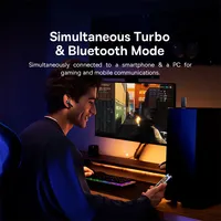 Écouteurs sans fil de jeu Baseus AeQur G10, faible latence de 25 ms, double connexion A+C, écouteurs TWS avec audio spatial 5.3