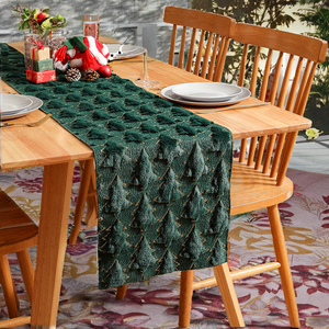 Camino de Mesa de Jacquard Geométrico de Algodón Suave y Duradero, Decoración Romántica para el Día de San Valentín, Decoración Moderna y Rústica para Mesa de Comedor - Product Image 2