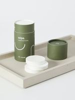 Ensemble de boîtes d'emballage cosmétique de luxe en papier tube, flacons en verre vides pour soins de la peau biodégradables avec logo imprimé personnalisé
