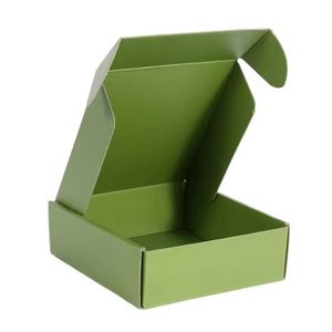 Boîte d'expédition rigide en carton ondulé écologique, imprimée offset, avec poignées découpées, emballage personnalisable de luxe - Product Image 3